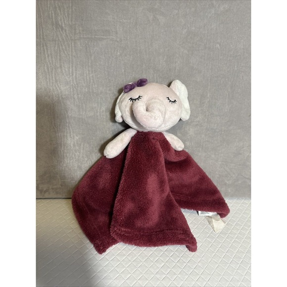Baby Gear Elephant Baby Pink Lovey Plush Lovie‎ Stuffed Animal Security Blanket - Picture 7 of 7